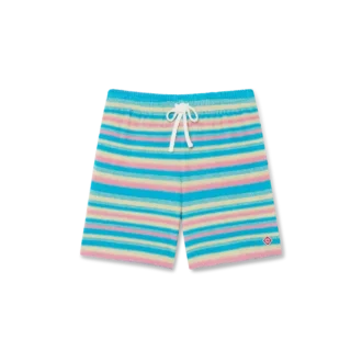 Shorts en tissu éponge à rayures