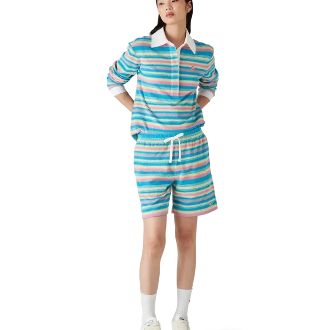 Shorts en tissu éponge à rayures Shorts en tissu éponge à rayures
