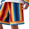 Shorts en tissu éponge à rayures dégradées Shorts en tissu éponge à rayures dégradées