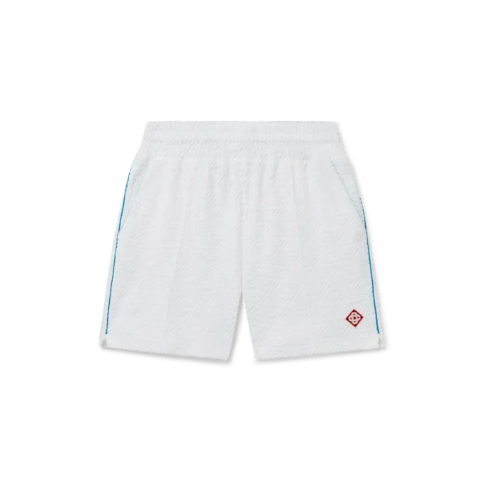 Shorts en tissu éponge à rayures tennis Shorts en tissu éponge à rayures tennis