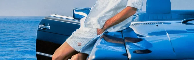 Baskets Atlantis blanches et chromées pour homme