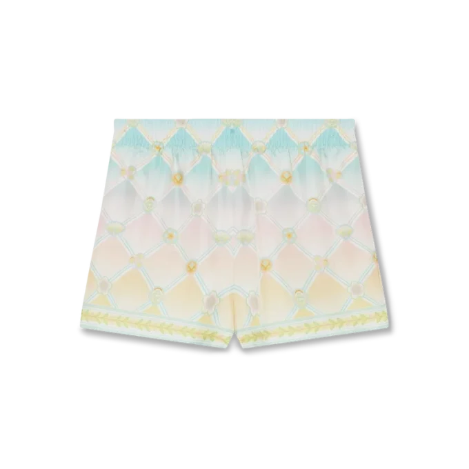Shorts en twill de soie Candy Icons