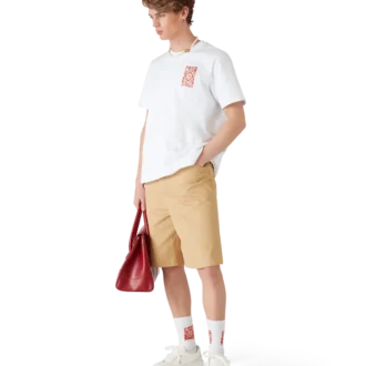 Shorts plissé en coton