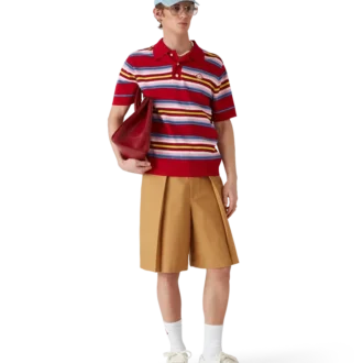 Shorts plissé en laine