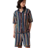 Chemise rayée en crochet Chemise rayée en crochet