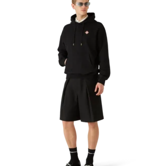 Sweat à capuche avec logo en forme de losange