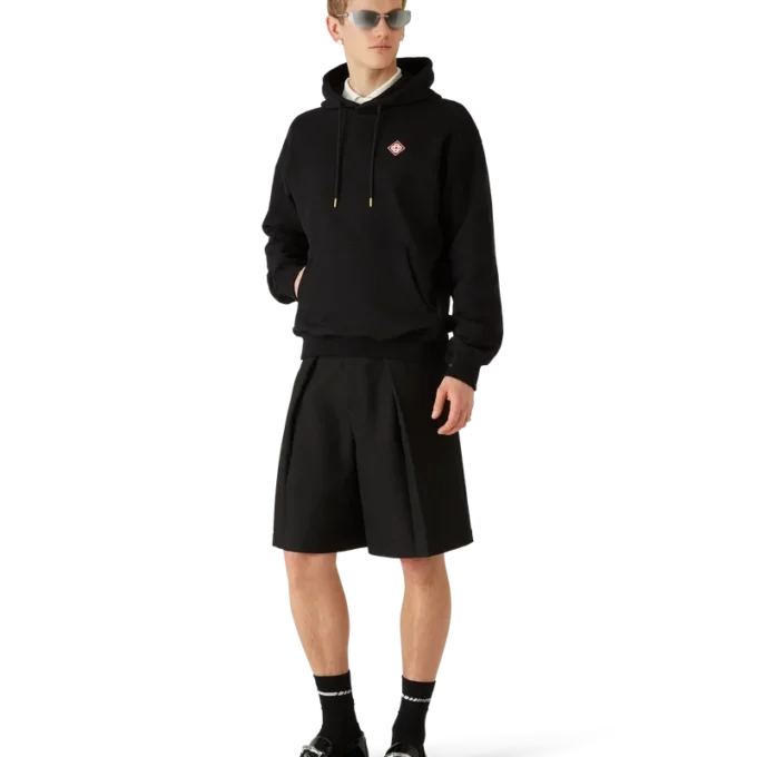 Sweat à capuche avec logo en forme de losange Sweat à capuche avec logo en forme de losange