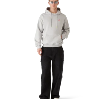 Sweat à capuche avec logo en forme de losange