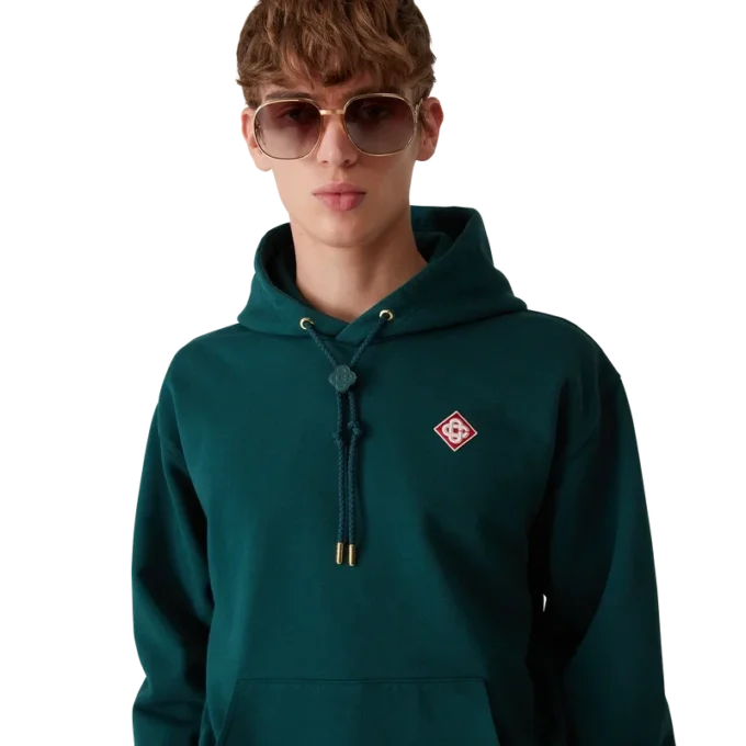 Sweat à capuche avec logo en forme de losange Sweat à capuche avec logo en forme de losange