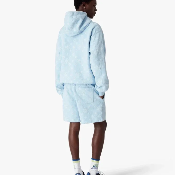 Sweat à capuche avec monogramme en applique