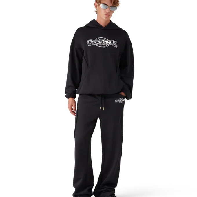 Sweat à capuche oversize à empiècements