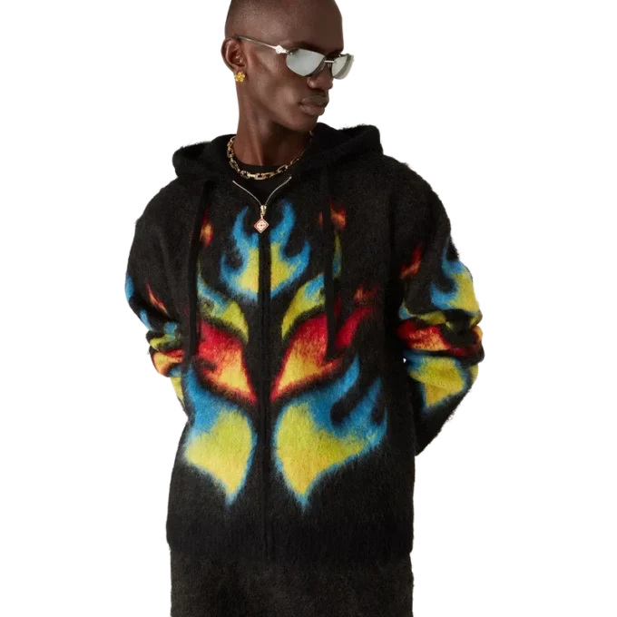 Sweat à capuche zippé Mohair Flame Laurel