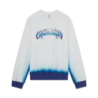 Sweat-shirt bleu dégradé