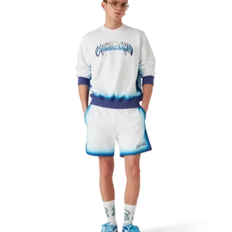 Sweat-shirt bleu dégradé