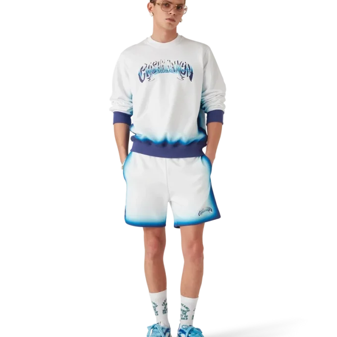 Sweat-shirt bleu dégradé Sweat-shirt bleu dégradé