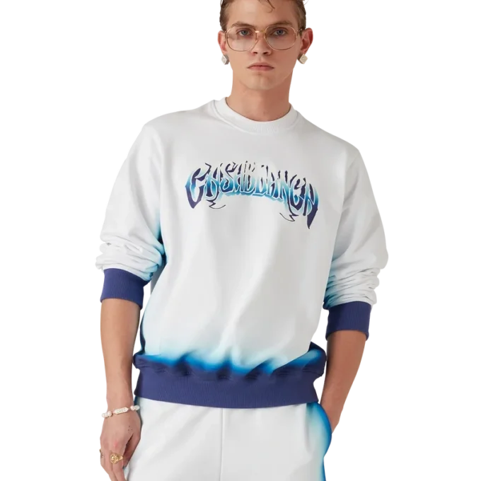 Sweat-shirt bleu dégradé Sweat-shirt bleu dégradé
