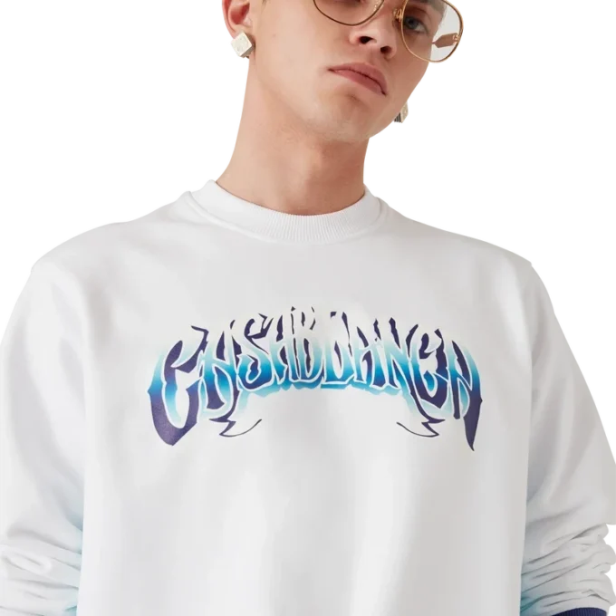 Sweat-shirt bleu dégradé Sweat-shirt bleu dégradé