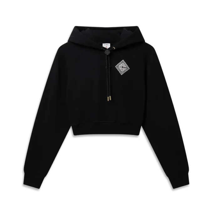 Sweat-shirt court à capuche Pearl Diamond Sweat-shirt court à capuche Pearl Diamond