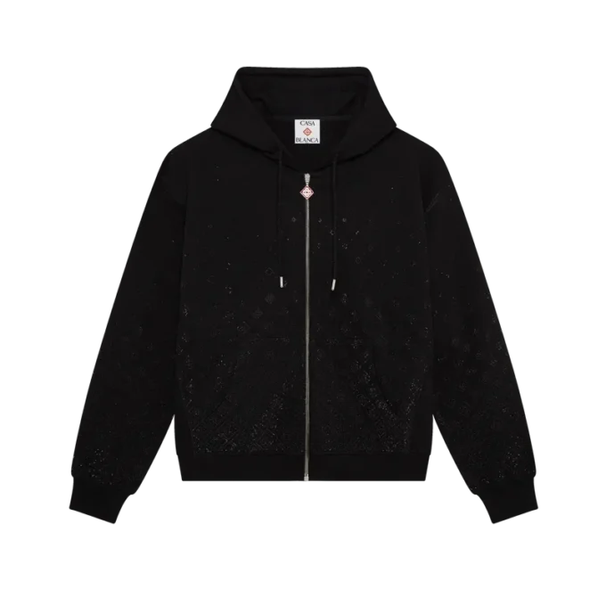 Sweat-shirt à manches longues Monogramme en cristaux