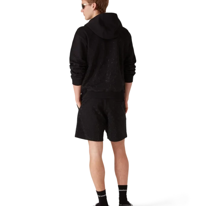 Sweat-shirt à manches longues Monogramme en cristaux