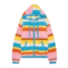 Sweat-shirt oversize à capuche en rayures duveteuses Sweat-shirt oversize à capuche en rayures duveteuses
