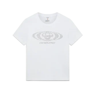 T-shirt ajusté à manches courtes avec logo Crystal Warped