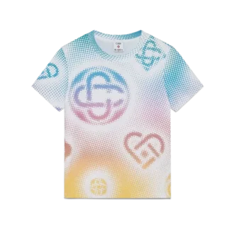 T-shirt ajusté à manches courtes avec logo Halftone