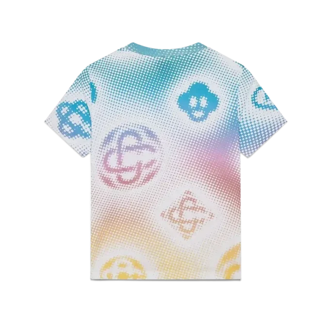 T-shirt ajusté à manches courtes avec logo Halftone