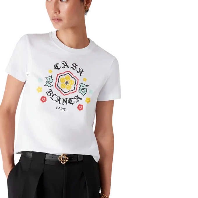 T-shirt ajusté à manches courtes Emblem