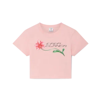 T-shirt court pour bébé avec logo Orchid