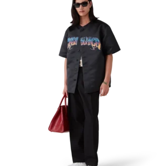 T-shirt de baseball gothique à manches courtes