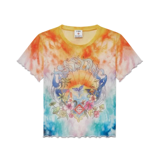 T-shirt en maille tie-dye Surf Trip
