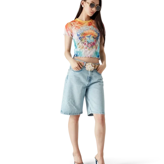 T-shirt en maille tie-dye Surf Trip