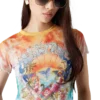 T-shirt en maille tie-dye Surf Trip