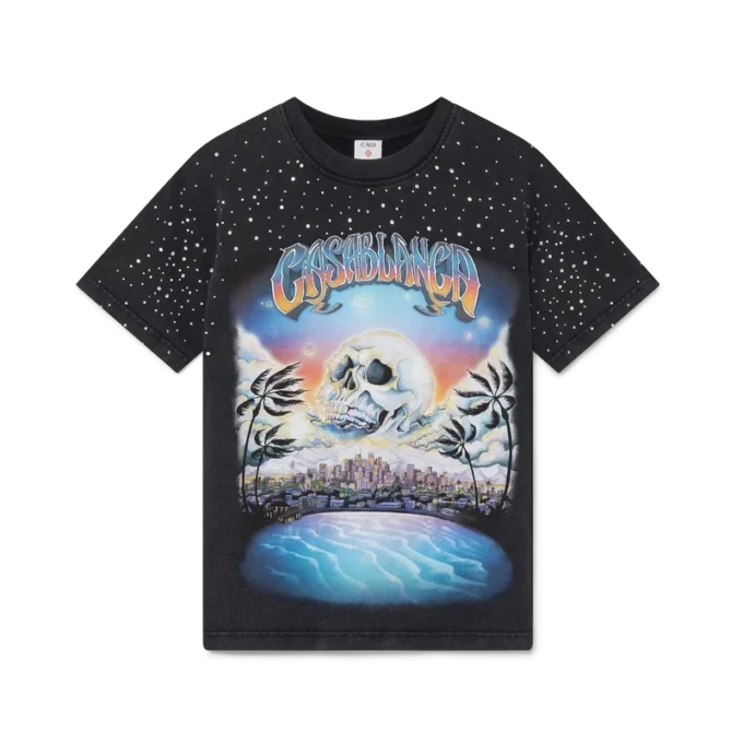 T-shirt La Pramonition orné de cristaux