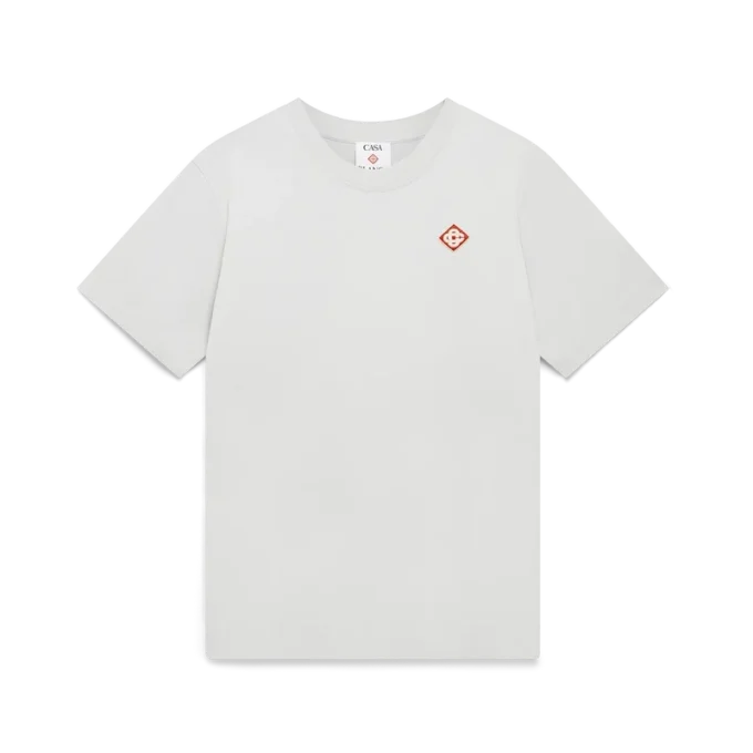 T-shirt à manches courtes avec logo diamant gris