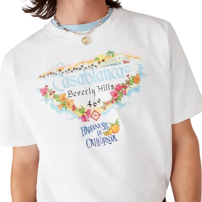 T-shirt à manches courtes avec logo imprimé de la boutique de Los Angeles T-shirt à manches courtes avec logo imprimé de la boutique de Los Angeles