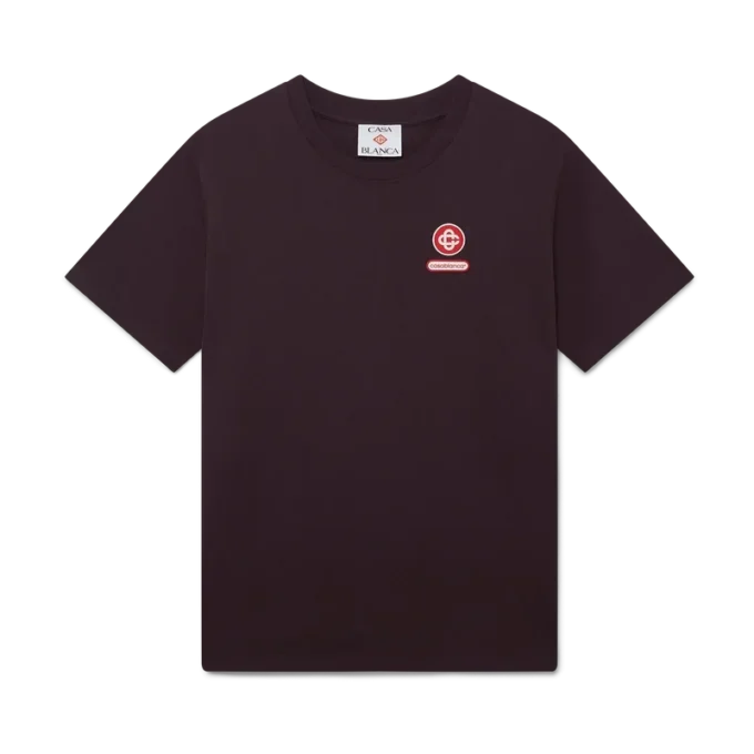 T-shirt à manches courtes avec patch logo T-shirt à manches courtes avec patch logo
