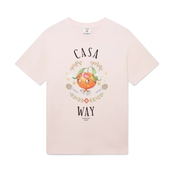 T-shirt à manches courtes Casa Way Orange Mascot Short Sleeve T-Shirt T-shirt à manches courtes Casa Way Orange Mascot Short Sleeve T-Shirt