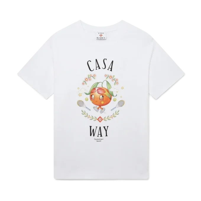 T-shirt à manches courtes Casa Way Orange Mascot Short Sleeve T-Shirt T-shirt à manches courtes Casa Way Orange Mascot Short Sleeve T-Shirt