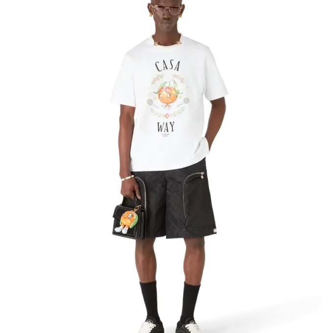 T-shirt à manches courtes Casa Way Orange Mascot Short Sleeve T-Shirt T-shirt à manches courtes Casa Way Orange Mascot Short Sleeve T-Shirt