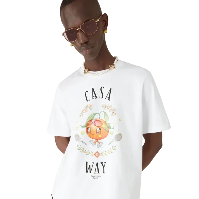 T-shirt à manches courtes Casa Way Orange Mascot Short Sleeve T-Shirt T-shirt à manches courtes Casa Way Orange Mascot Short Sleeve T-Shirt