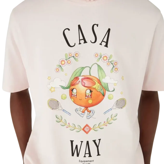 T-shirt à manches courtes Casa Way Orange Mascot Short Sleeve T-Shirt T-shirt à manches courtes Casa Way Orange Mascot Short Sleeve T-Shirt