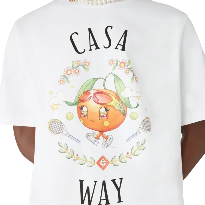 T-shirt à manches courtes Casa Way Orange Mascot Short Sleeve T-Shirt T-shirt à manches courtes Casa Way Orange Mascot Short Sleeve T-Shirt