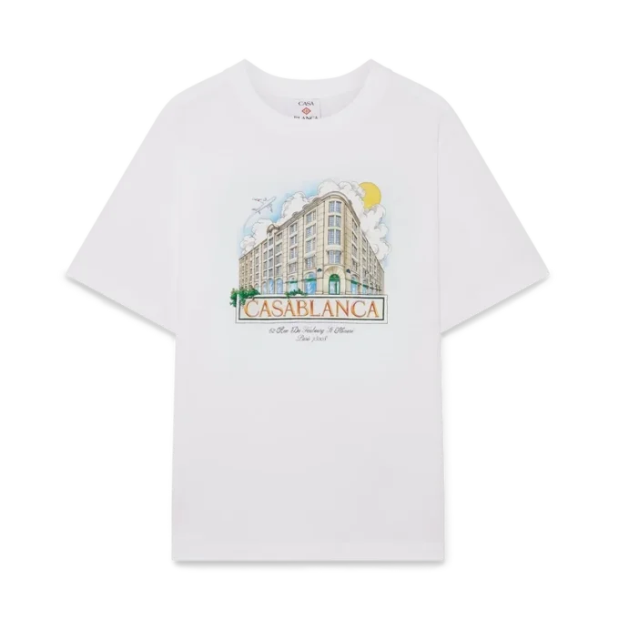 T-shirt à manches courtes imprimé Paris Store T-shirt à manches courtes imprimé Paris Store