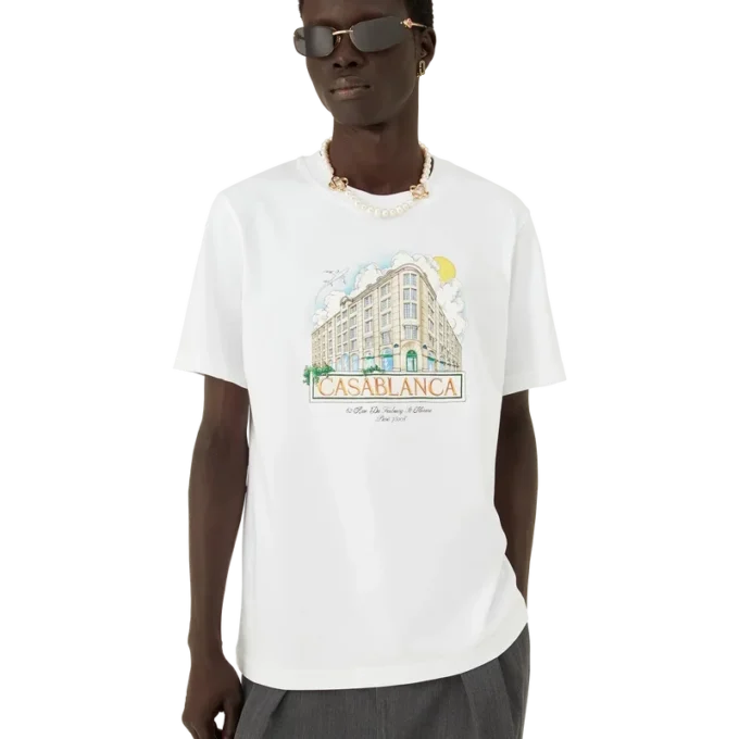 T-shirt à manches courtes imprimé Paris Store T-shirt à manches courtes imprimé Paris Store