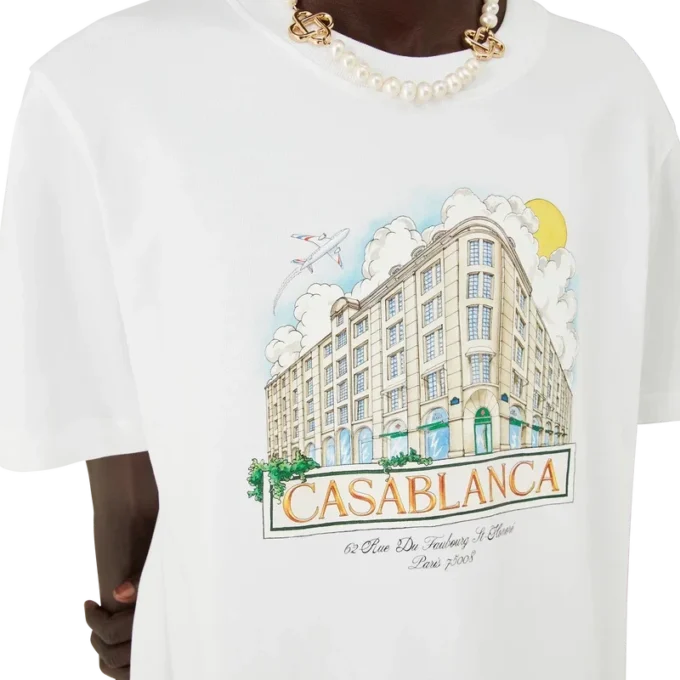 T-shirt à manches courtes imprimé Paris Store T-shirt à manches courtes imprimé Paris Store
