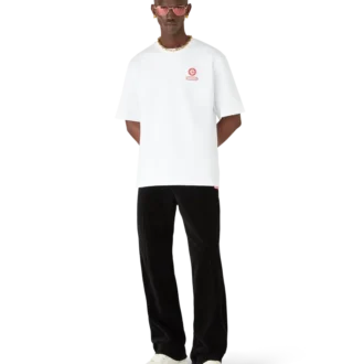 T-shirt à manches courtes oversize avec patch logo