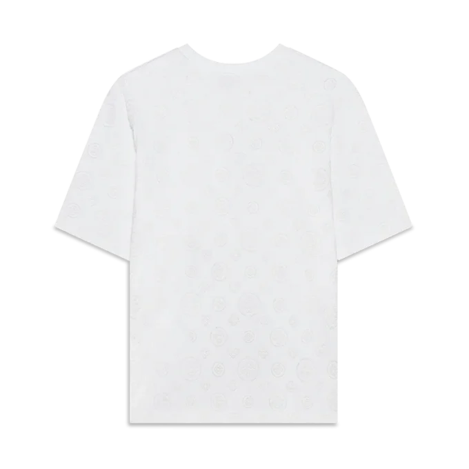 T-shirt oversize à manches courtes avec monogramme en applique