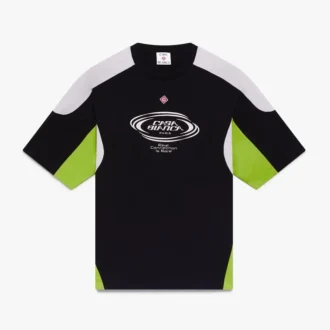 T-shirt oversize à manches courtes et blocs de couleur